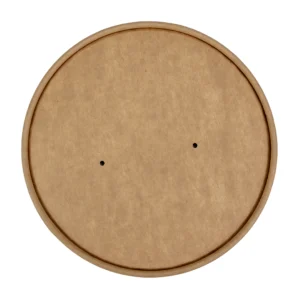 Kraft Lid | To Fit Wider Bowls with 150mm Brim | Recyclable Food Packaging | Qty: 360