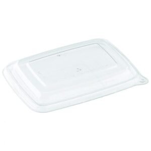 500/750/1000 ml Clear Rectangular Lid | Recyclable Plastic | Qty: 300