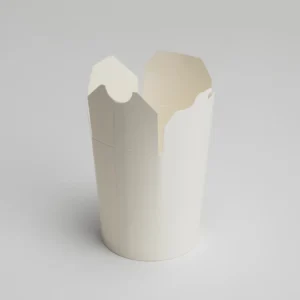 White Round Takeaway Noodle Boxes x500